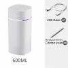 Portable Mist Humidifier; 600ml Small Desk Cool Mini Humidifier With Colorful Night Light; USB Personal Desktop Humidifiers