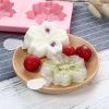 Set Of 2 Cherry Blossom Plastic Popsicle Mold With 2 Ice Cream Sticks